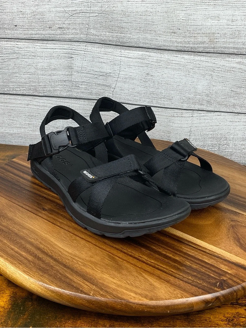 Bogs Rio Sandal H2OGrip Outsole Black Nylon Straps Water Shoes Men’s Size 11